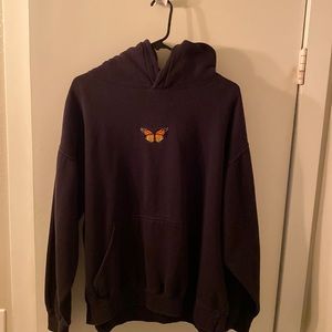 Black butterfly hoody
